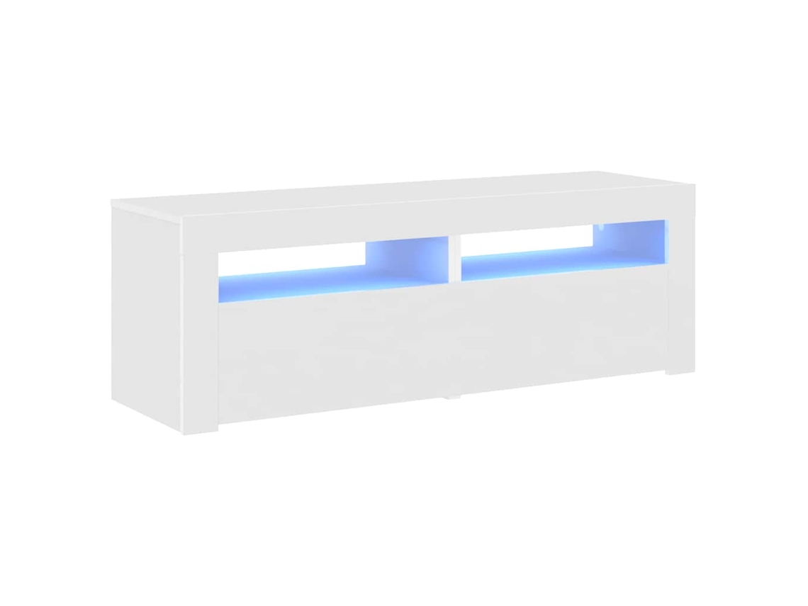 Móvel para TV com luzes LED 120x35x40 cm Branco MAISON EXCLUSIVE