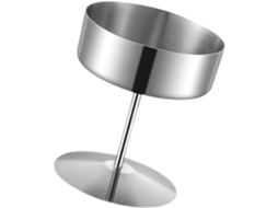 Tigela De Aço Inoxidável Com Pé Para Sobremesas, Sorvetes E Bolos, Perfeita Para Festas Em Casa E Cafés, Pode