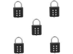 Conjunto De 5 Cadeados Com Código Numérico Para Portão, Cerca, Uso