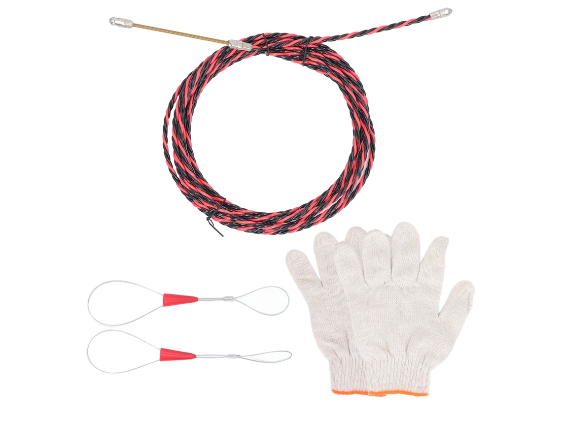 Fio Threader Mola Elástica 5m com Ferramenta Puxador | S/MARCA