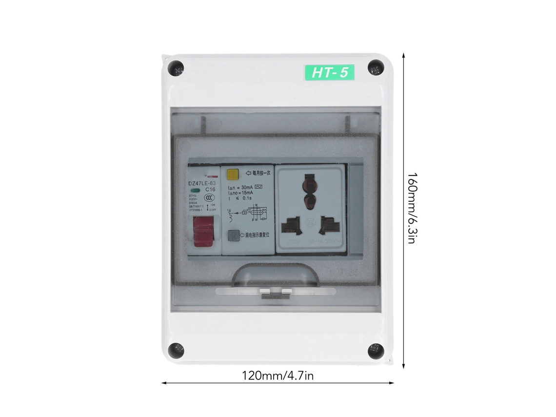 Laxiscreed Caixa De Distribuição Embutida Ip65 250vac 10-16a Resistente À Água
