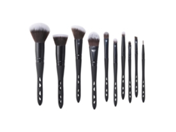 Conjunto de com Cabo Oco Natural Premium Base Sintética para Misturar O Rostoconjunto10 Preto LUUCOZK