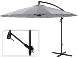 Guarda-Sol PROGARDEN Cinzento Sunshade Claro (300 cm)