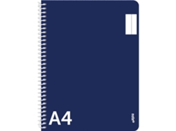 Caderno Espiral Liso A4 Azul NOTE!