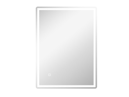 Espelho de Luz Regulável Espelho de Banheiro 80x60cm com Função de Memória e Superfície Sem Embaça para Banheiro Moderno pip