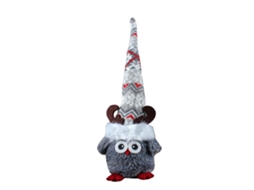Boneco Pelúcia Coruja Elfo Chapéu Longo Decorativo