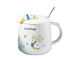 Caneca Cerâmica de Pato 350Ml Presente Caneca para Café Da Manhã em Casa NEVEANCE