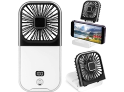 Ventilador de Mão Dobrável, Usb, Recarregável, Ventilador de Pescoço BRILVIBERA