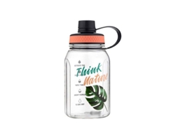 Garrafa de água esportiva Rebe-Linjou, 900ml, material seguro, alça larga, ideal para academia e viagens.