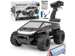 Carro Rc 2.4g Com Tração Nas Quatro Rodas, Caminhonete Off Road De Alta Velocidade, Brinquedo Telecomandado 1000 Mah Cuich (preto)