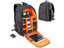 Bolsa Para Câmera / Bolsa Para Câmera Mochila Para Acessórios De Câmera Cinza Escuro Brilvibera