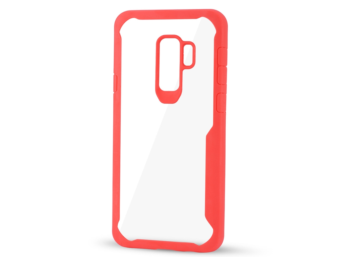 Capa de telefone silicone para Samsung S9 Plus, confortável, vermelha