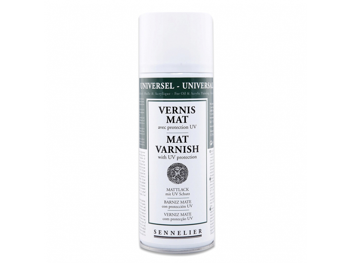 Spray Verniz SENNELIER Mate para Óleo ou Acrílico (400 ml)