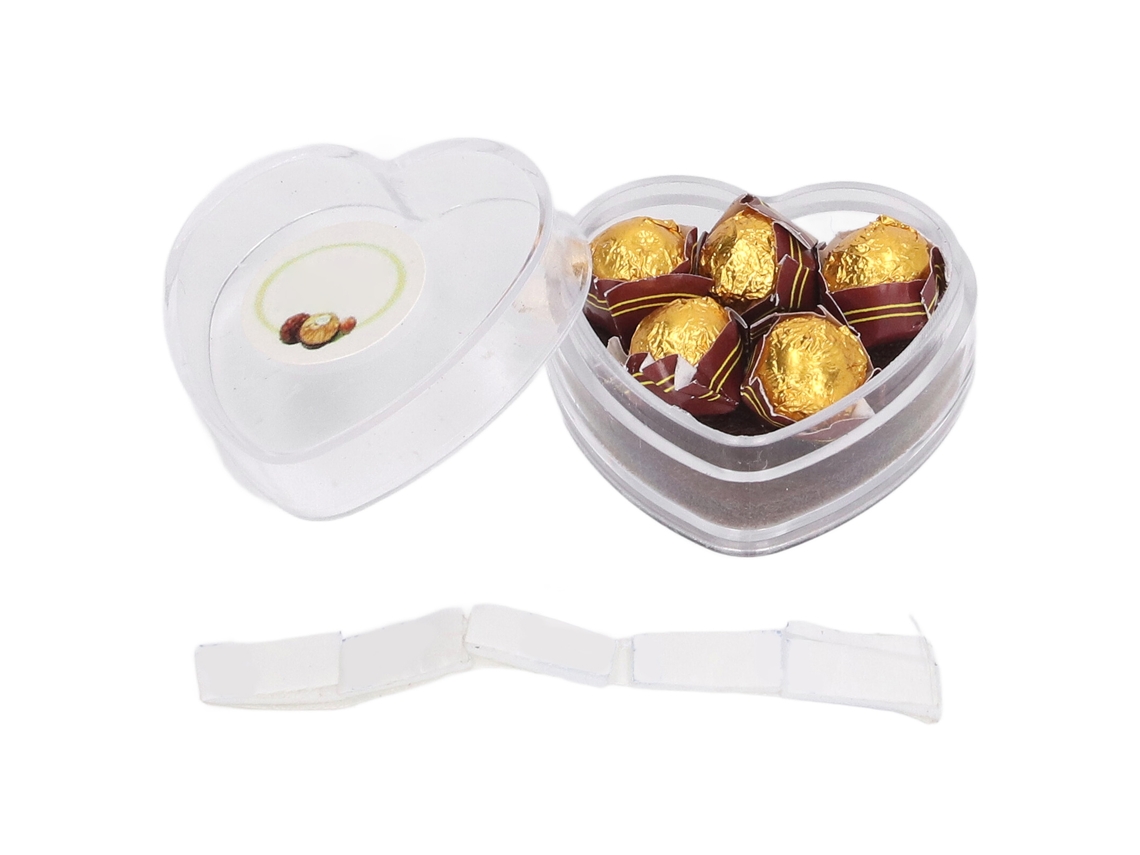 Mali decoração de Chocolate em Miniatura para Casinha de Bonecas Escala 1:12 com Caixa Coração