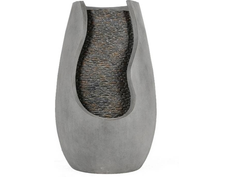 Fonte de Água ZEN'LIGHT Molly (Cinzento - 32x60 cm - Resina)