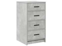 Conjunto 1 Armazenamento De Buffet Vidaxl Cinzento Derivados De Madeira (40 X 41 X 75 Cm)
