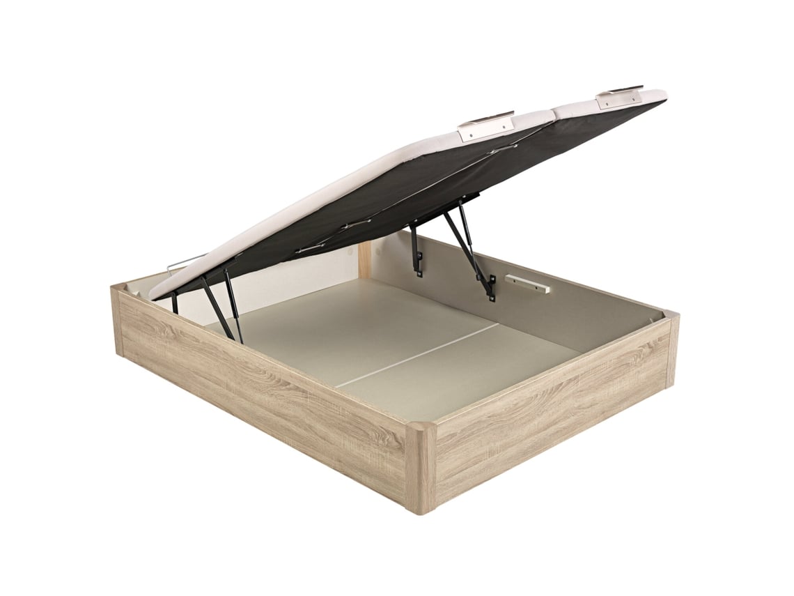 Sommier com Arrumação PIKOLIN Design Tampa Dupla - 150x190cm (31 Cm de Altura - Natural)