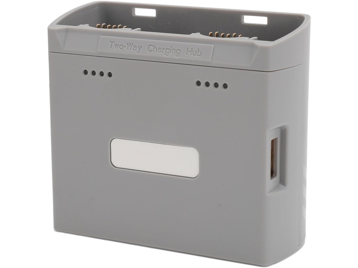 Hub De Carregamento Bateria Eficiente 2 Vias Com Porta Usb Dupla Para