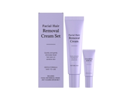 Creme em Kit para Remoção de Pelos Faciais, Fácil e Seguro de Usar em Casa LAXISCREED