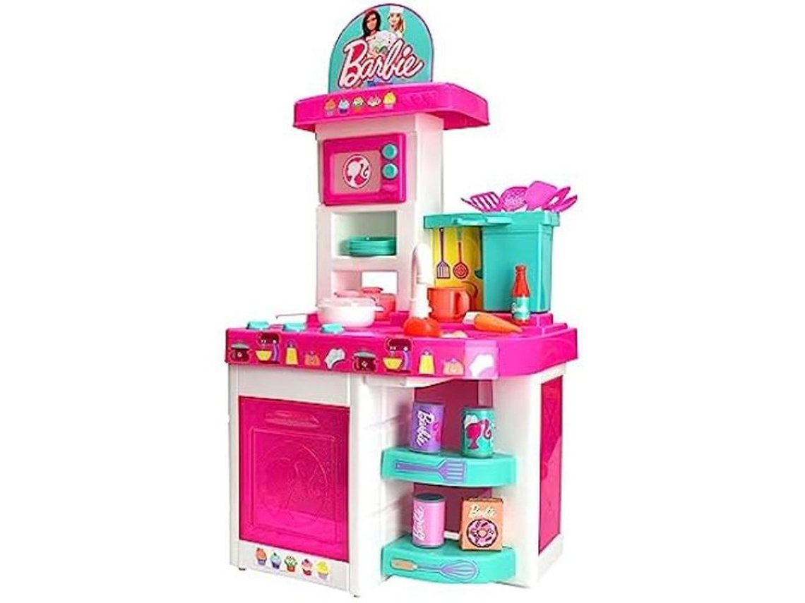 Jogo De Culinária - Barbie - Cozinha Barbie (5150) - 40 Acessórios - Multicolorido - Para Crianças A Partir De 3 Anos