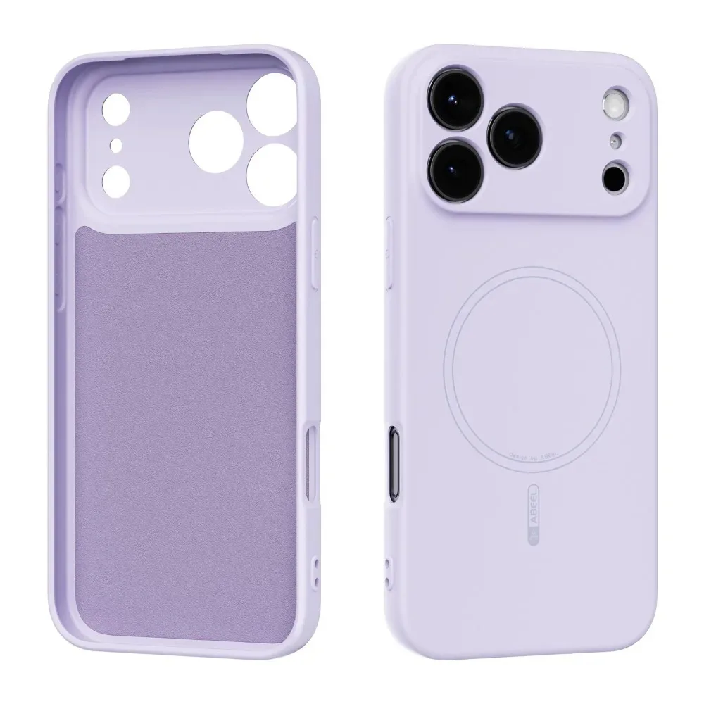 Capa De Silicone Líquido Para Iphone (iphone Air Roxo), Com Função Magnética Magsafe.