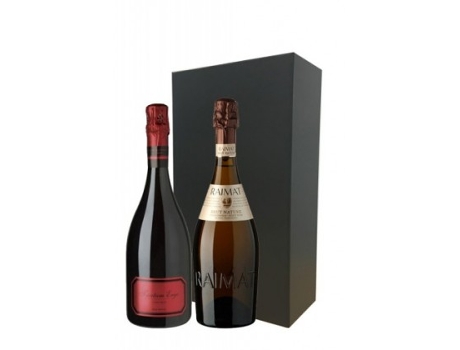Estojo Cava 2 garrafas Raimat Chardonnay Brut e Tantum Ergo Rose BODEGA CAMPOLUZ