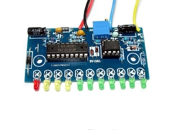 Lm3915 Indicador De Nível De Som Com 10 Leds Medidor Vu Diy Pré Amplificador Amplificador De Potência Indicação Slowmoose