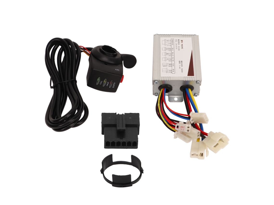 Kit Controlador de Velocidade Mali para bicicleta elétrica 24v 500w com acelerador e indicador de bateria