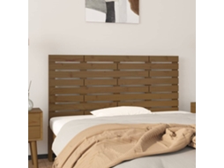 Cabecero de pared 156x3x63 cm Pino macizo marrón miel