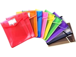 Pasta Organizadora A4, 10 unidades, Núcleos Classificados, Bolsa para Documentos com Data de Impressão, Organizador Portátil