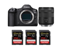 Eos R5 Mark Ii + Rf 85mm F/2 Macro Is Stm + 3 Sandisk 256gb Uhs ii 300mb/s + Ebook “20 Dicas para Fotos Que Impressionam” CANON