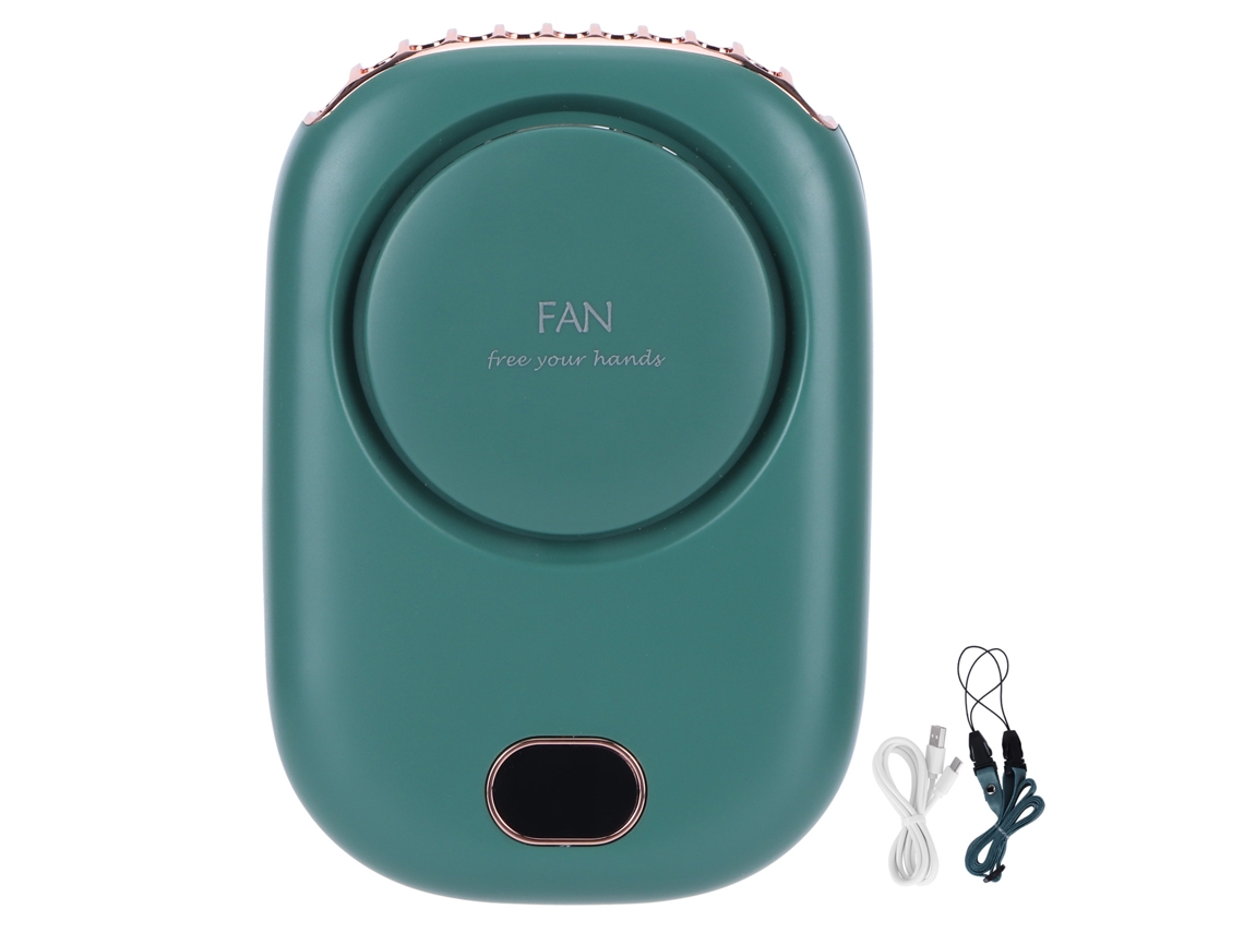 Mini ventilador USB sem lâminas, portátil, de pescoço para viagens e atividades ao ar livre LAXISCREED