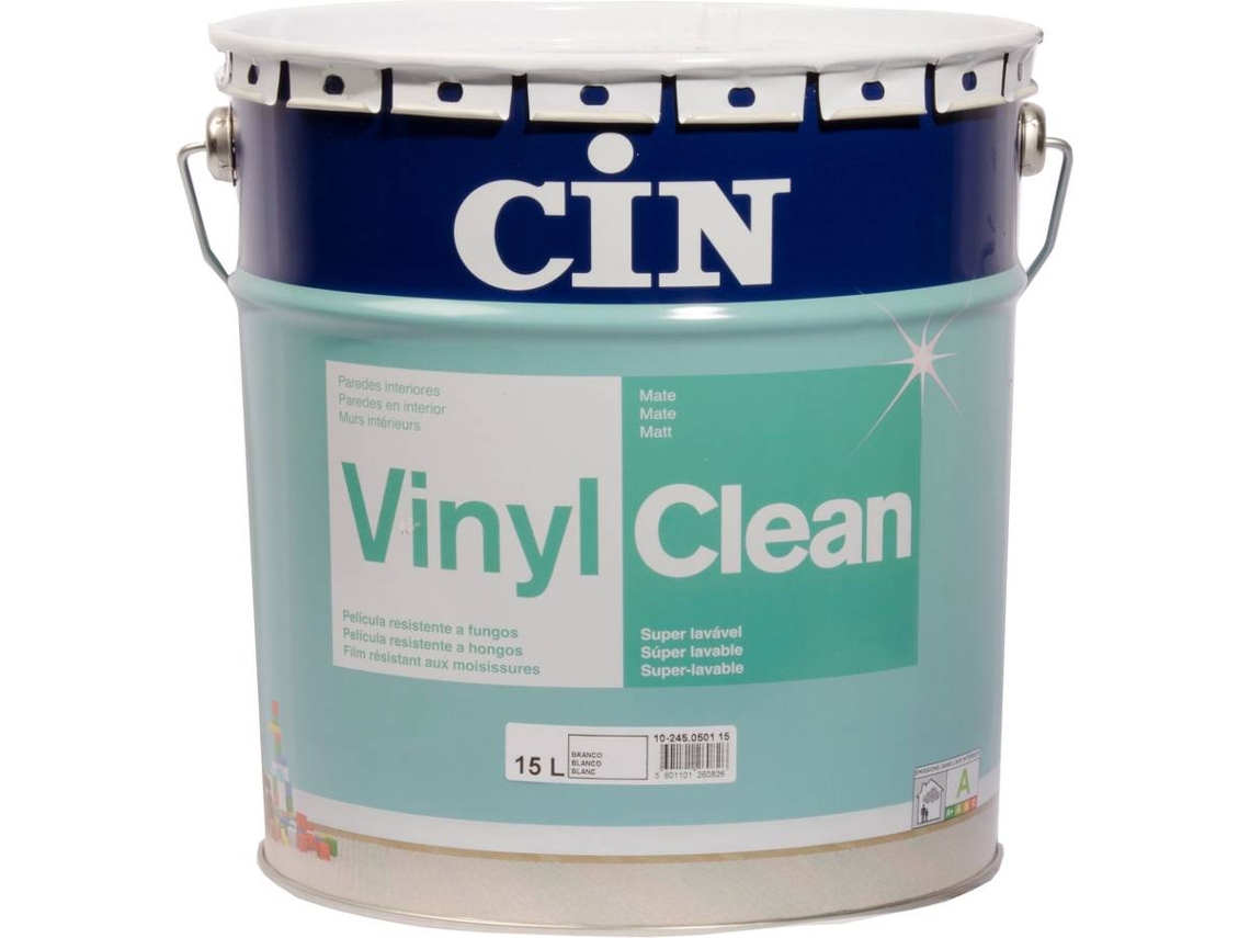 Tinta Aquosa CIN Vinylclean (Branco - 15 L)