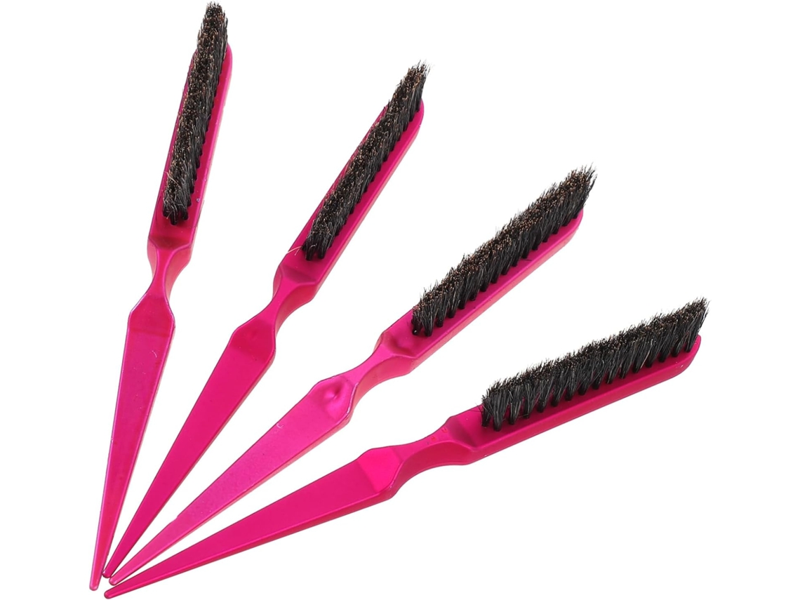 Conjunto De 4 Pentes Desembaraçantes Homoyoyo, 3 Fileiras, Rosa Fúcsia, Estimulação Do Couro Cabeludo, Para Mulheres