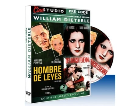 DVD Lawyer Man 1932 + Man Wanted 1932 - William Diertele: Hombre de Leyes Diplomacia Femenina