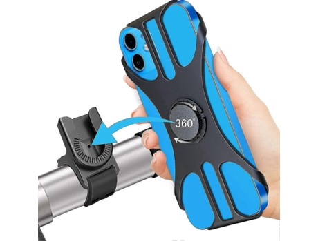 Suporte Para Celular No Guidão Da Motocicleta, Giratório E Ajustável Em 360°, Compatível Com Bicicletas.