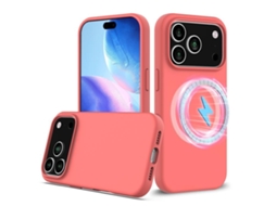 Capa De Silicone Com Magsafe Para Iphone 17 Pro Max - À Prova De Choque E Resistente A Quedas