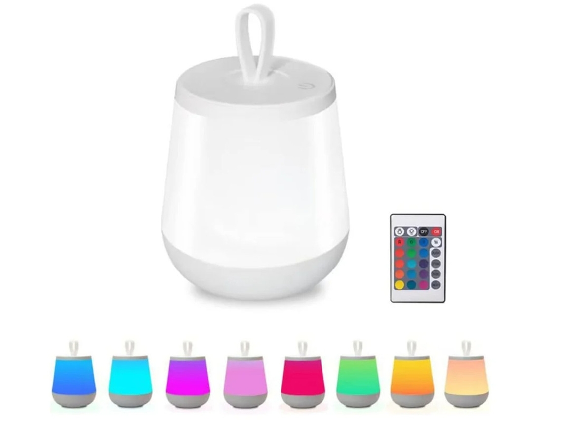 Lâmpada De Cabeceira Led Luz Noturna Iluminada De 24 Cores Luz Noturna Led Sensível Ao Toque Com Controle Remoto Para Quarto Infantil Quarto Bestvite