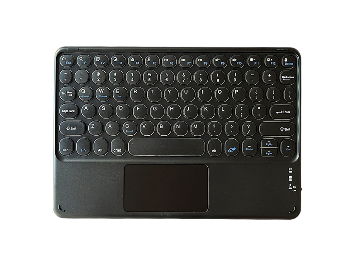 Teclado Bluetooth De 10 Polegadas Com Função De Toque, Teclado Bluetooth Sem Fio Ultrafino Com Touchpad, Bateria Recarregável Integrada Slowmoose