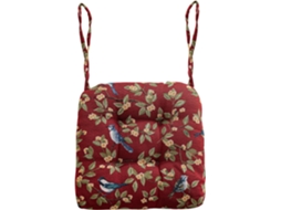 Almofada para Cadeira Estilo Campestre com Estampa de Pássaros e Efeito Tie, Dye Formato U, Macia, Confortável e Antiderrapante AQUAFORGE