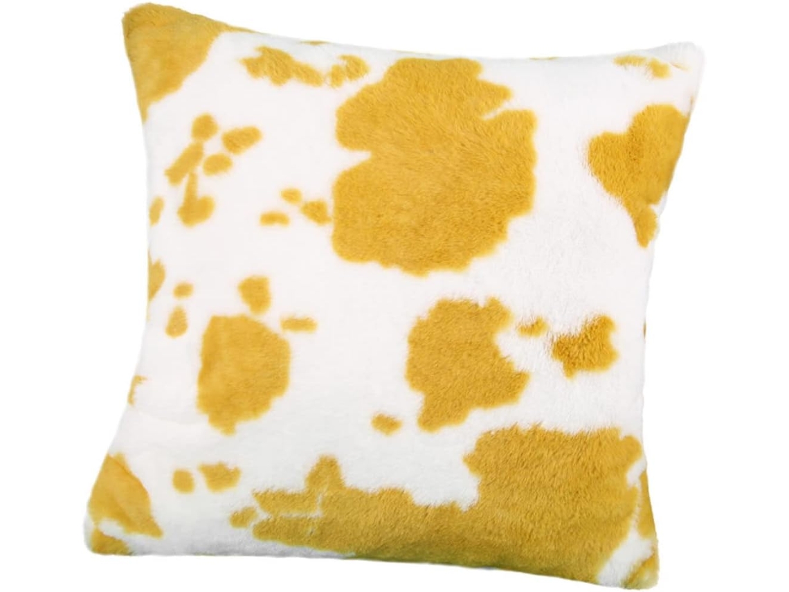 Capa de Almofada com Estampa Vaca. Quadrada Decorativa Feita Materiais Alta Qualidade. Protetora CHABERLU