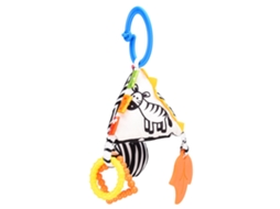 Campanilla Colgante Negra Y Blanca Para Bebé Con Geometría Suave Juguete Plush Rattles Para Recién Nacidos