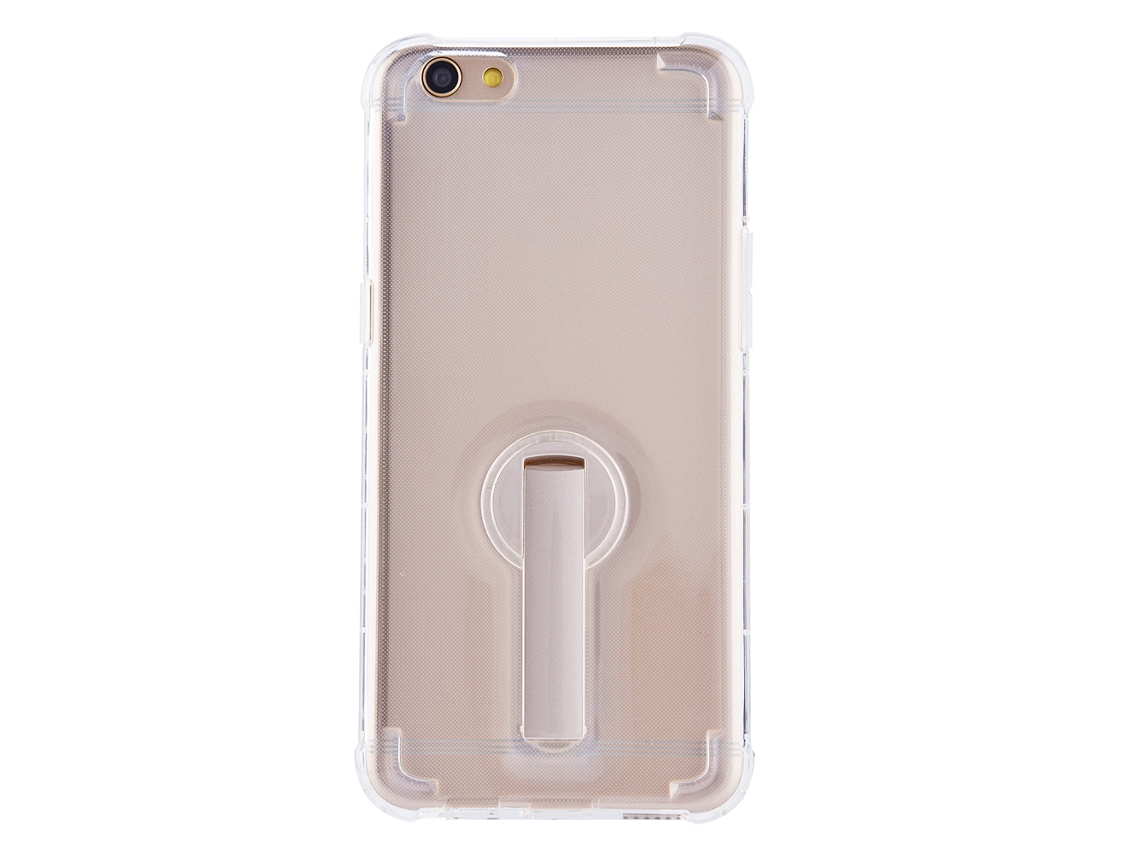Capa de Telefone Transparente EOOCOO (com Suporte para Oppo R9s)