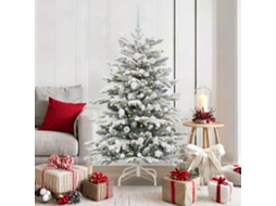 Vidaxl Árvore De Natal Articulada Artificial Branco 150 Cm Pe E Pvc