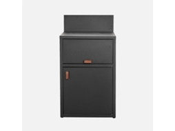 Módulo de Cozinha Exterior em Aço com 2 Portas, 60cm, Preto SWEEEK