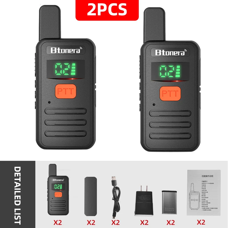 Mini Walkie Talkie Pmr 446 Talkies Profissionais-aquaforge