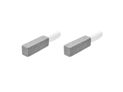 2pcs Escova Limpadora de Vaso Sanitário de Pedra de Pumita com Cabo Curvo para Telhas, Grelhas, BBQ S/MARCA