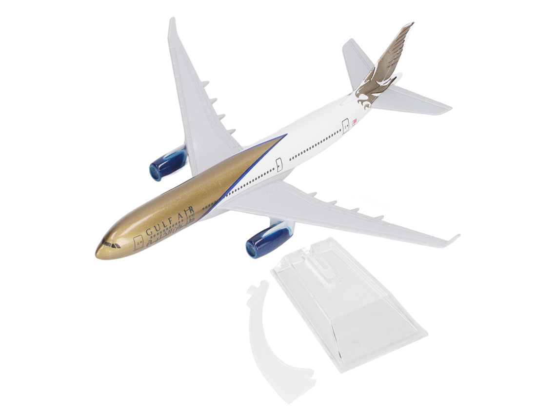 Mali modelo de Avião de Liga Metálica com Suporte para Mesa Colecionável e Decoração