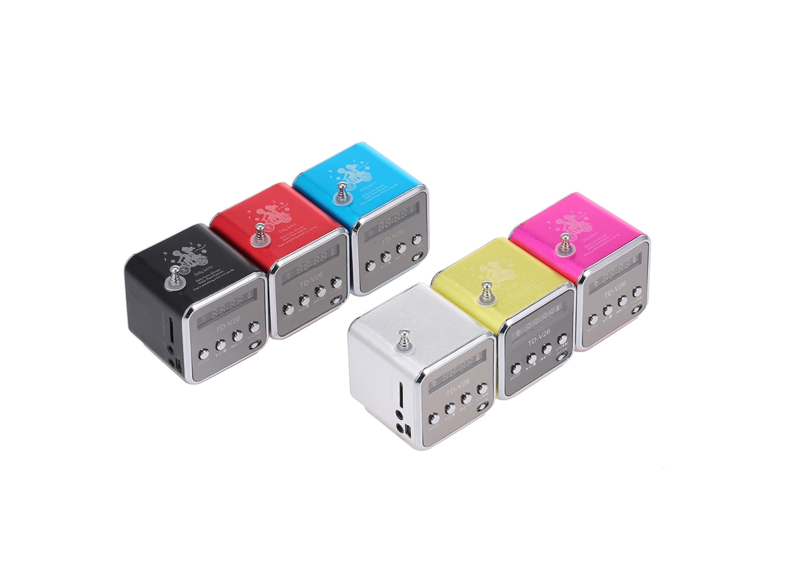 Mini Altavoz Portátil Con Radio Fm, Compatible Con Tarjeta Tf/usb, Reproductor de Mp3 para Teléfono Móvil, Portátil Y Dvd.