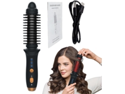 Escova Modeladora Recarregável Elétrica Aquecida De 23cm, Ferramenta De Modelagem Com Cerdas Nylon